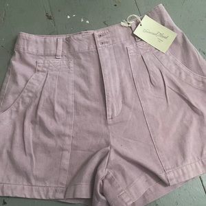 size 6 purple universal thread target paper bag shorts